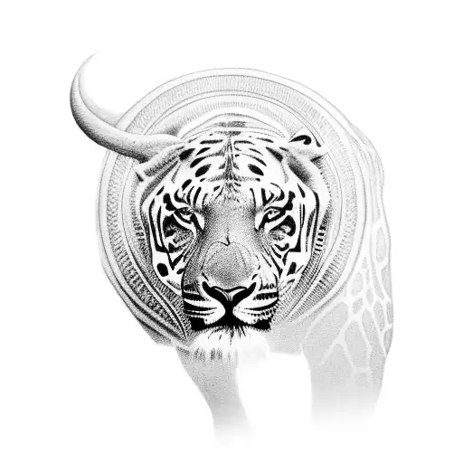 African Animals Walking Silhouette