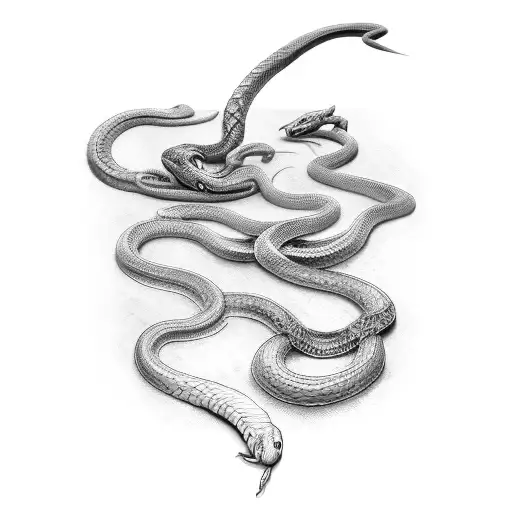 Snake Wraped Around A Sword