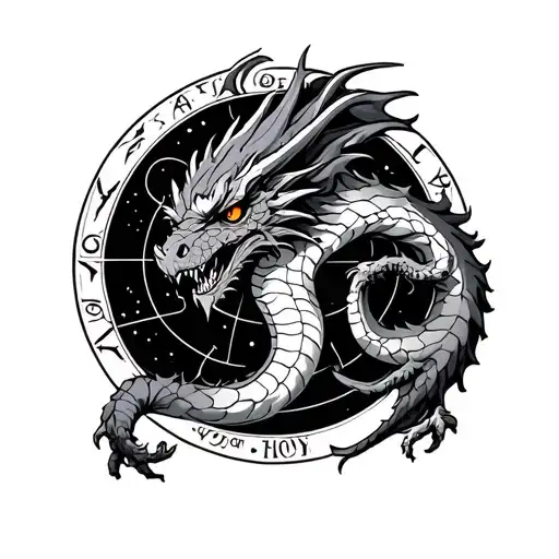 Earth Dragon With Virgin Astrological Sign With Serious Character