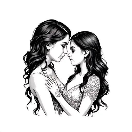 Delicate Tattoo Between Mother And Daughter On The Arm That Is Not From People