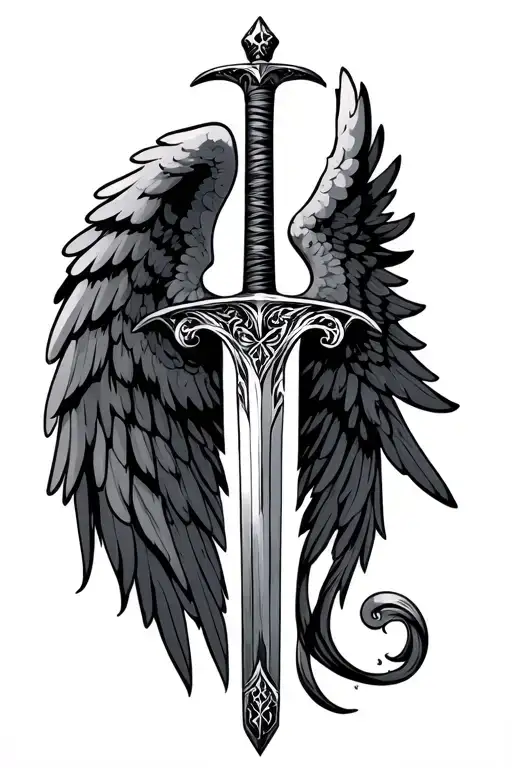 Sword With Angel Wings