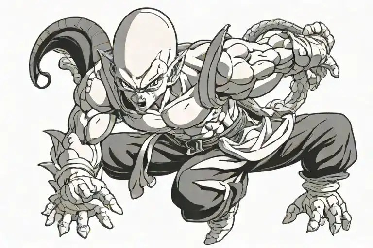 Black And White Kid Buu Dragon Ball