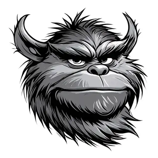 Friendly Cartoon Grinch