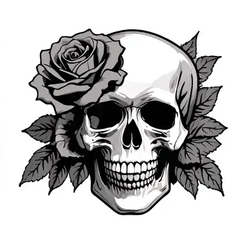 Skull And Roses
