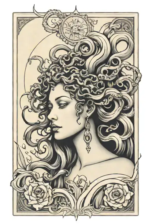 Crying Medusa Goddess Tarot Cards