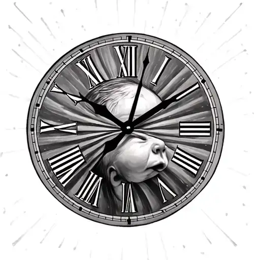 Rainbow Baby Clock Face