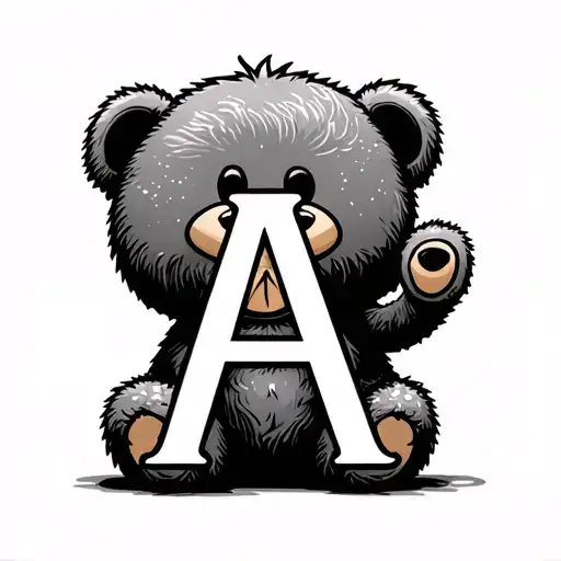 Teddy Bear Letter A