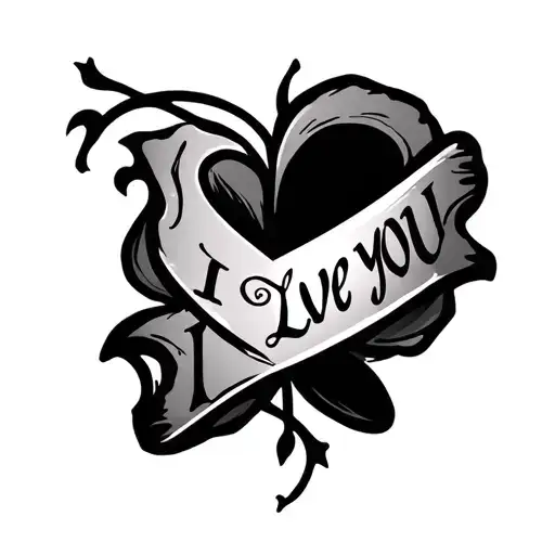 Cross With Laice I Love You