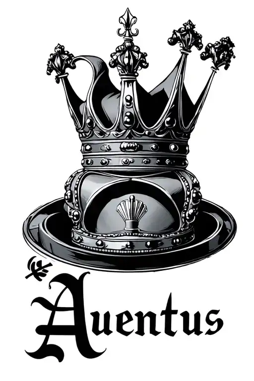 Rolex Crown With The Word Aventus Below