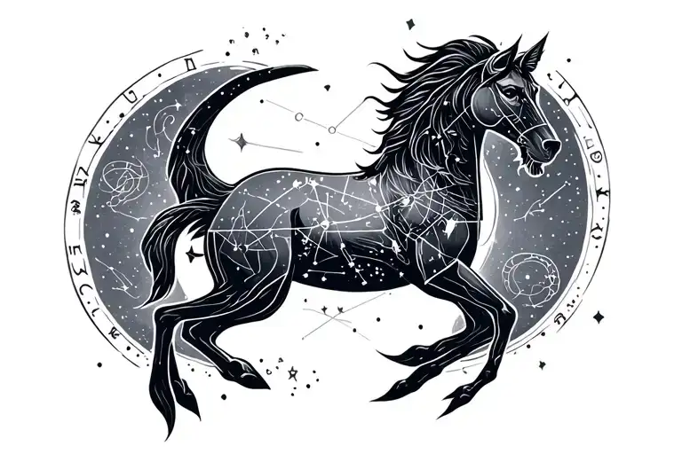 Sagittarius Constellation Intertwined