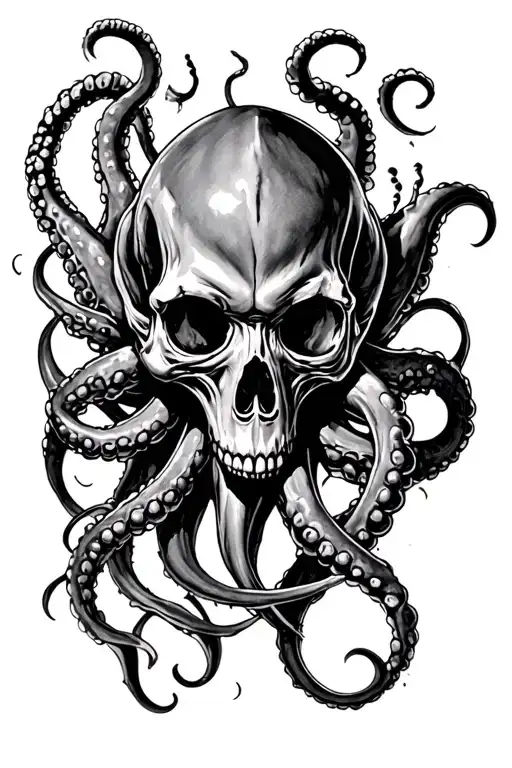 Cthulhu Skull And Tentacles Calf