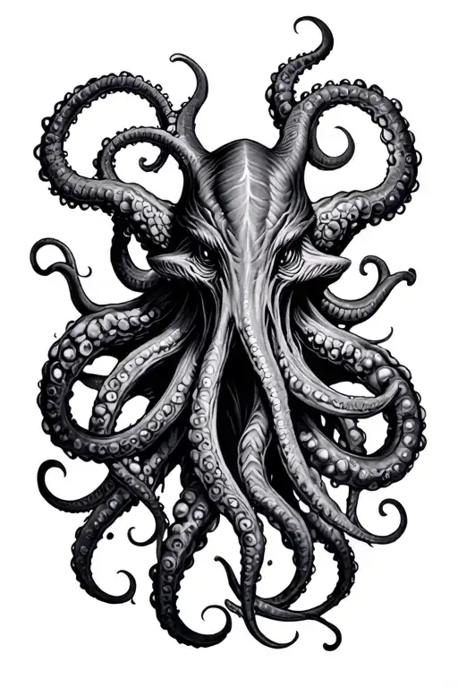 Cthulhu Demon Tentacles Calf