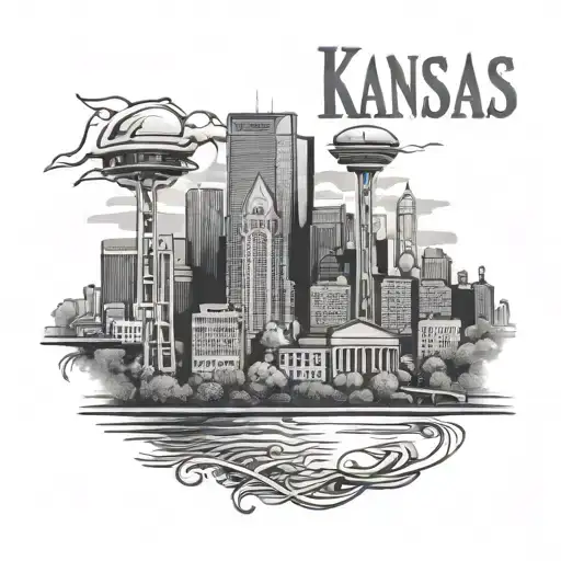 Kansas City Skyline In The Background