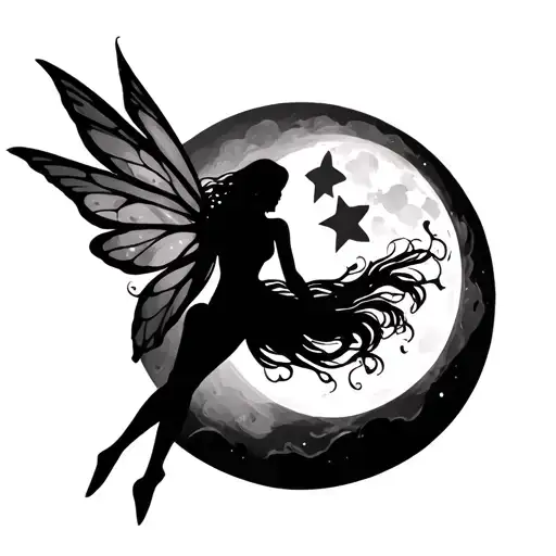 Fairy In Moon