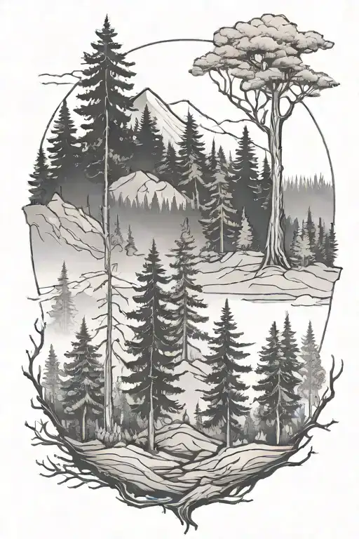 Forest In The Background