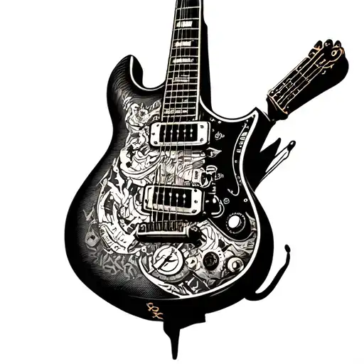 Text Apollo 13 Fender Guitar