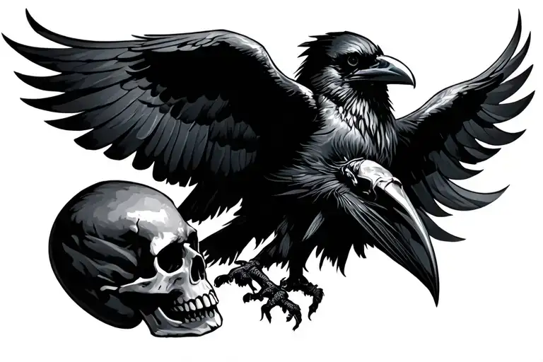 Raven And Skulls Fade Effect