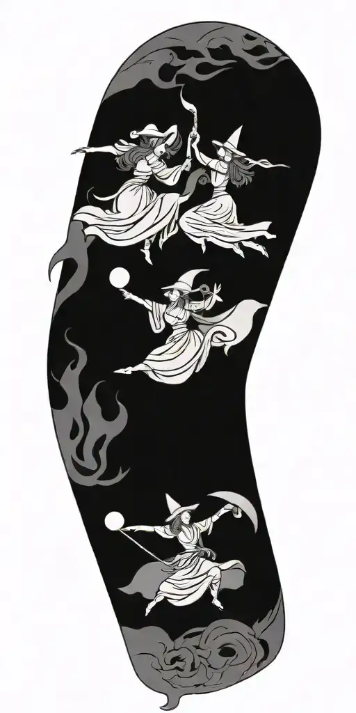 Witches Dancing In A Circle