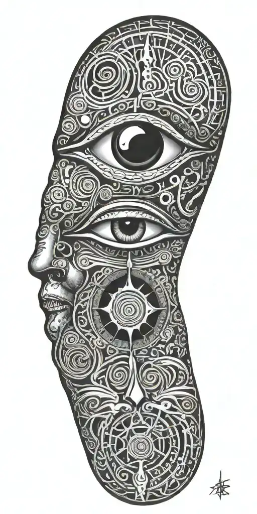 Alex Grey Third Eye Symbol Integrated