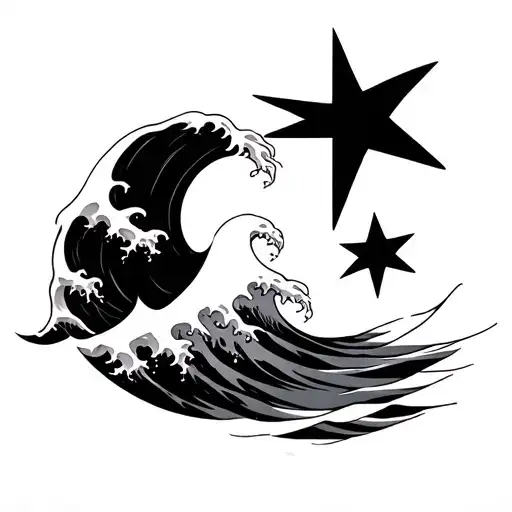 Wave And Star