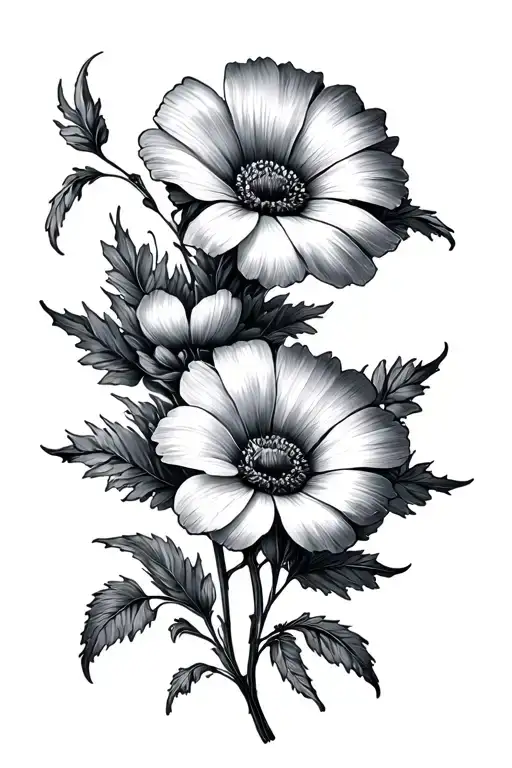 May And August Birth Flower Semi Colon