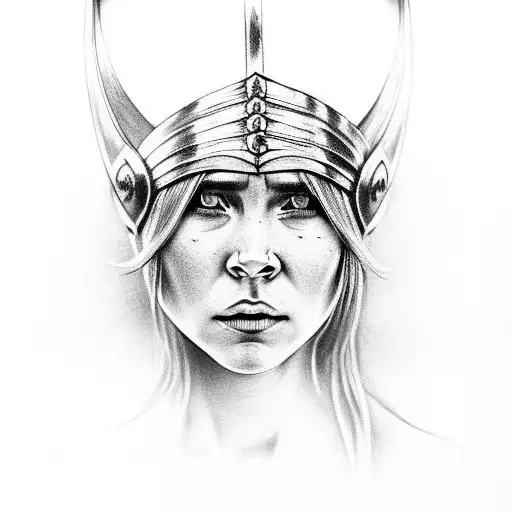 Female Viking Crying