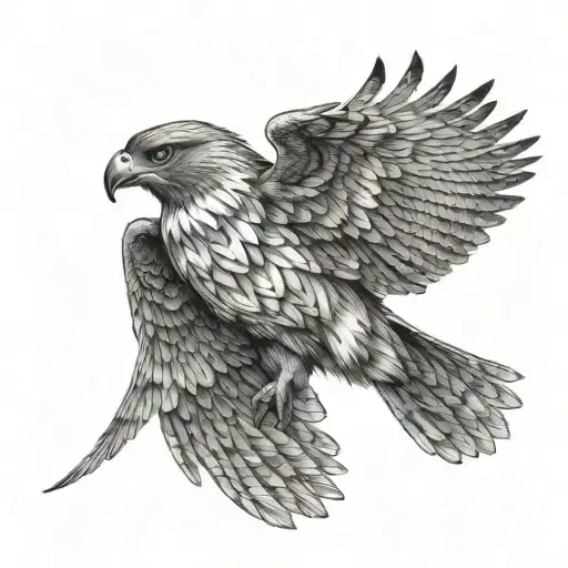 Hawk Swooping