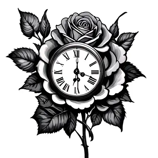 Roses Clock Hands