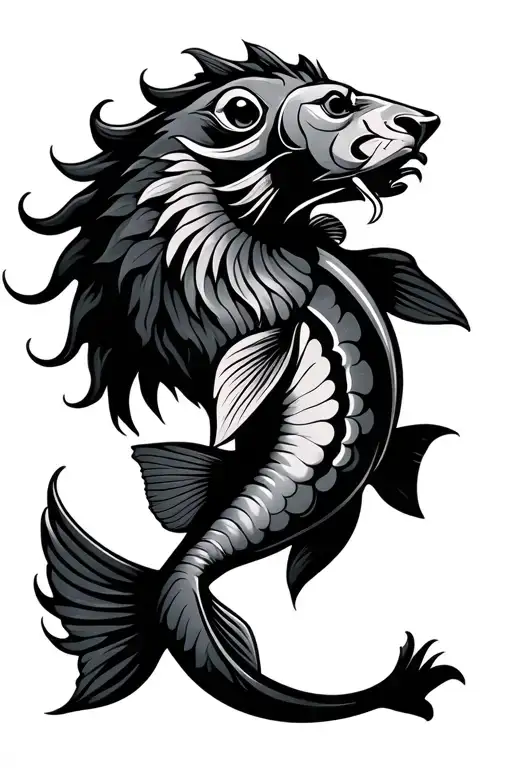 Fish Lion Wearing