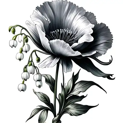 Carnation Poppy Lily Of The Valley