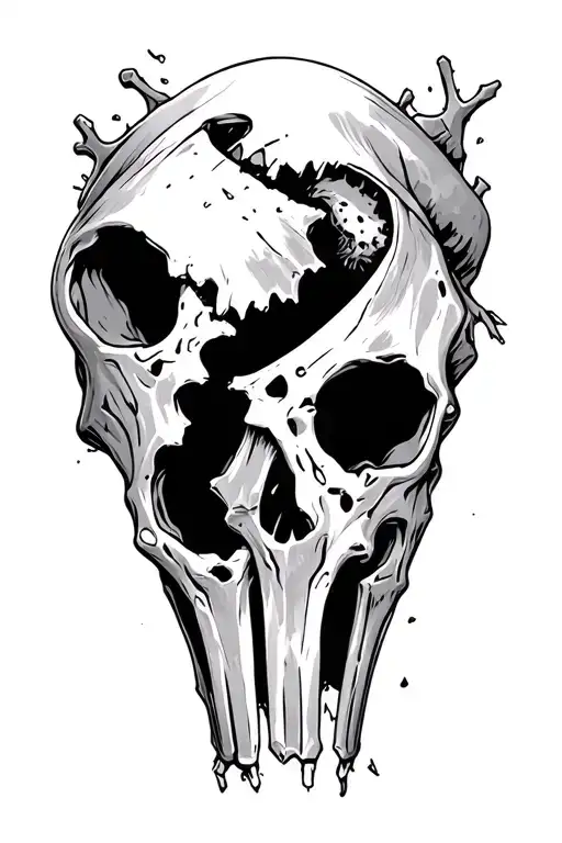 Femur Broken On The Organic Mechanical Thigh