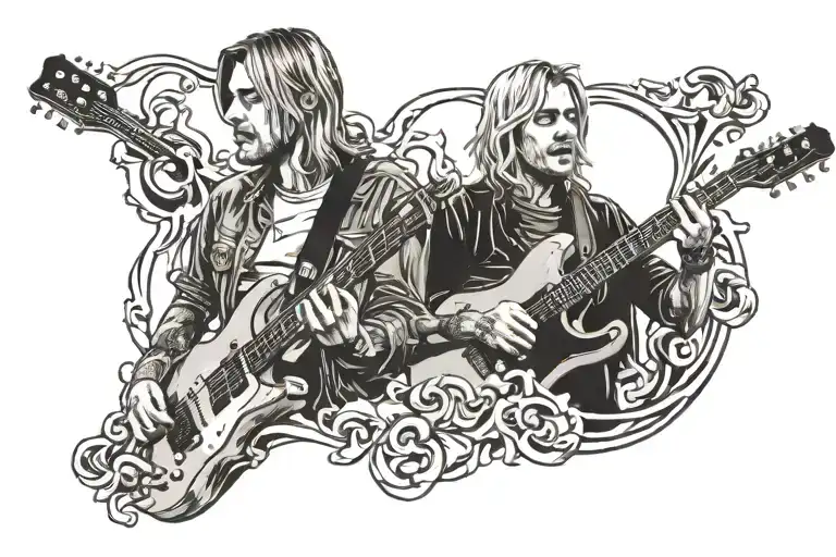 Kurt Cobain From 91 Playing Guitar Singing Together With Xxxtentacion Just Singing