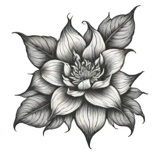 Moon Flower Intertwined