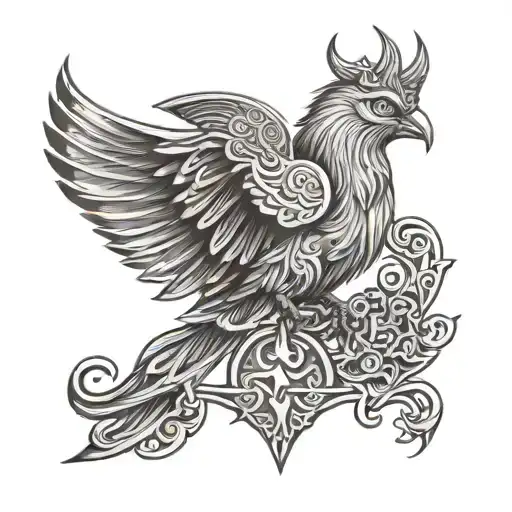 Viking Bird Tatto