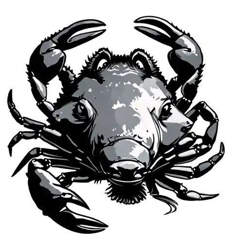 Goat Fish Crab Intertwined