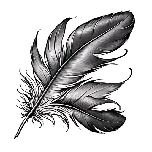 Feather From Back To Wrist