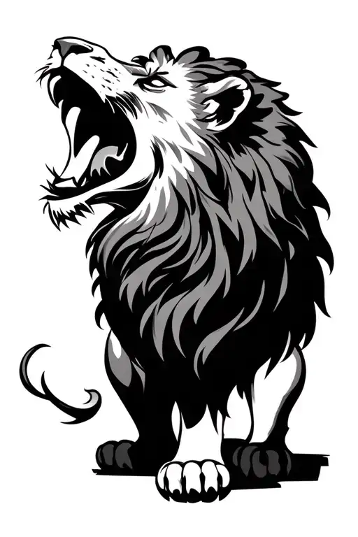 Lion Roaring