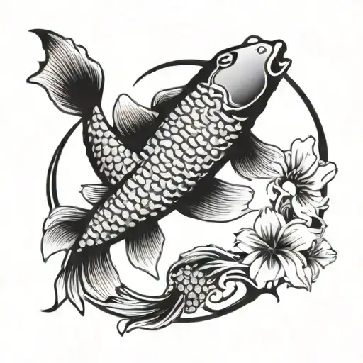Koi Fish Ying Yang