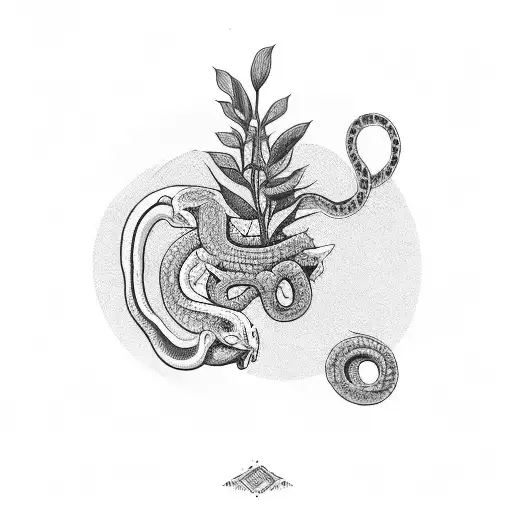 Sad Plant With Snake