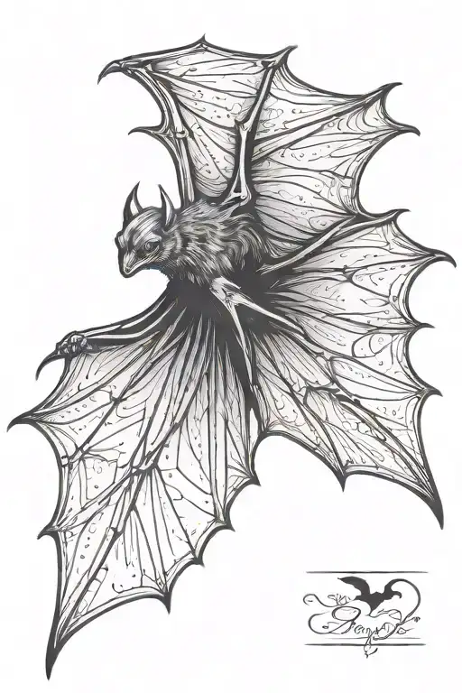 Bat Wings Forming