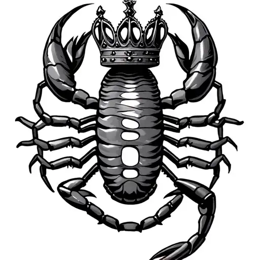 The M Of The Scorpion Astrological Sign Included In The Mio Sole Sentence With A Crown On The S