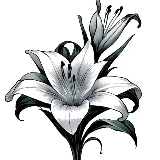 Lily Flowers Growing