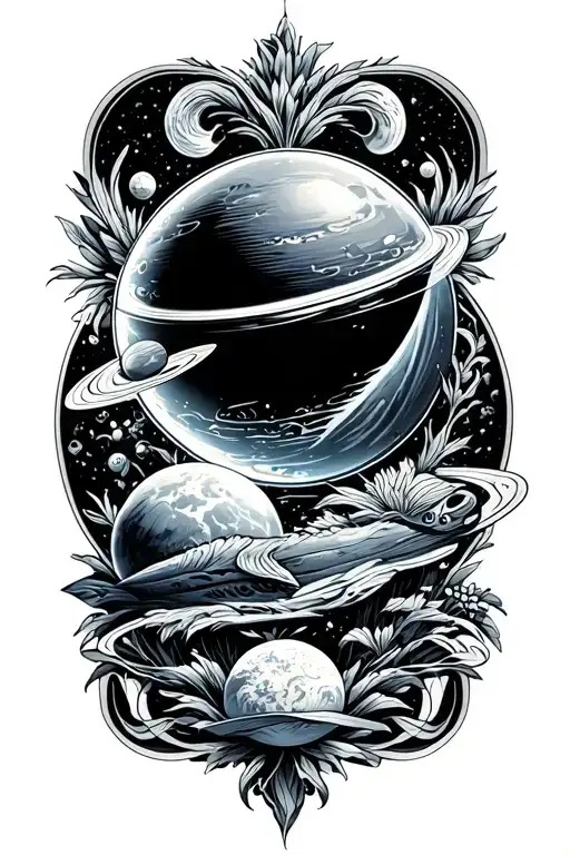 Planet Uranus Aquarium Sign