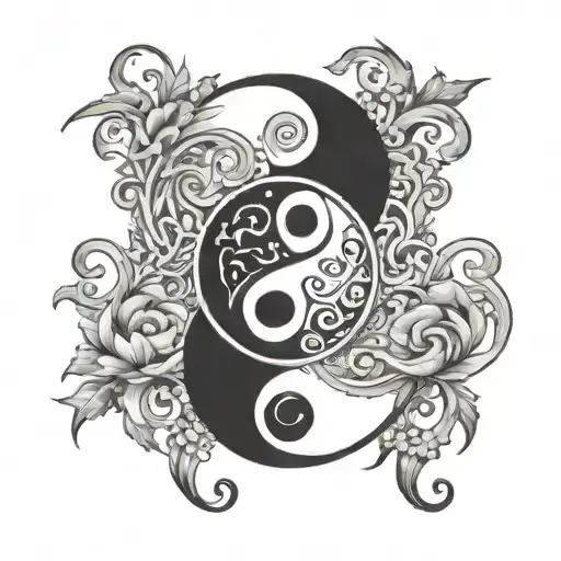 Word Desire With A Yin Yang