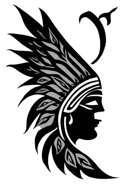 Indian Symbol With M And L