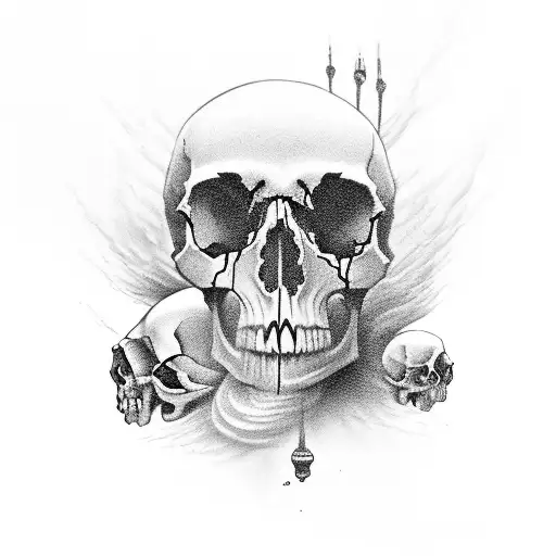 We Are But Dust And Shadows Skull