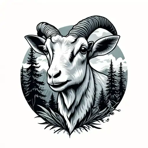 Goat Head Forest Landscape