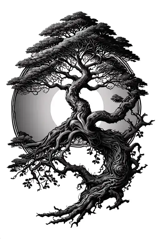 Tree Of Life And Posion Tree Intertwined