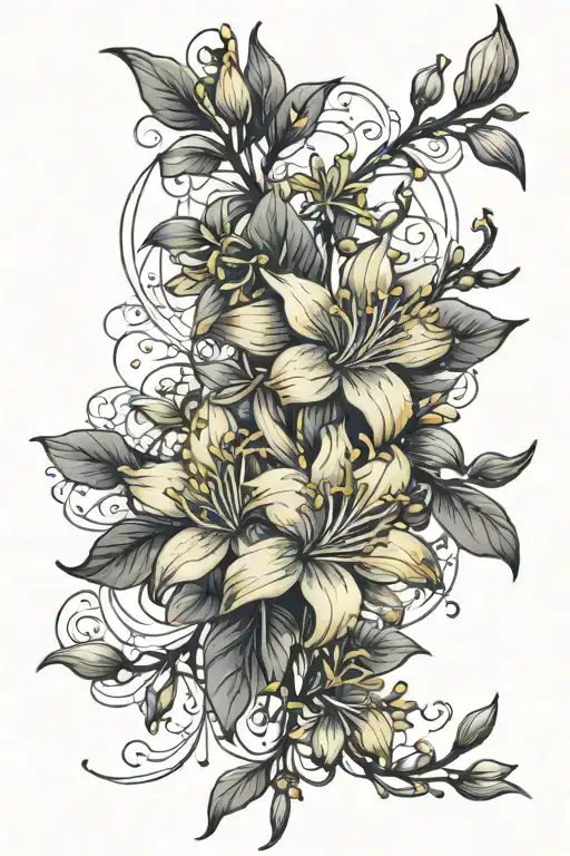 Yellow Jasmine Flowers Surrounding