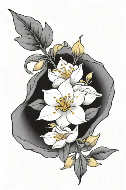 Yellow Jasmine Flowers Surrounding